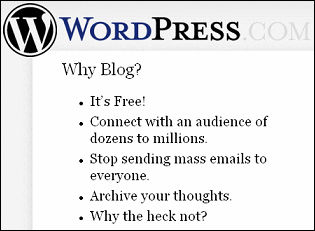 WordPress site